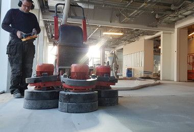 Ride-on Remote Control Floor Grinder RC1300works in UK--January 7, 2022