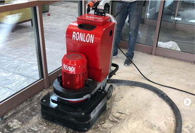 Square head floor grinder Ronlon R590 at work in Kenya - December 20, 2021