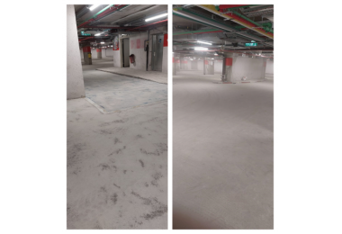 Israeli customers used R460 floor grinder and S3 industrial vacuum cleaner for construction.