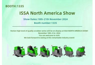 Ronlon high level of quality scrubber series will be on display at ISSA NORTH AMERICA SHOW!