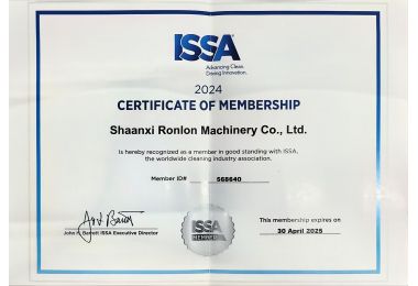 Shaanxi Ronlon Machinery Co., Ltd. is now recognized as a member in good standing with ISSA