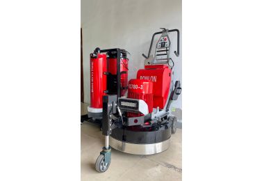 Self driven grinder+industrial vacuum cleaner packed and ready to ship to the USA.