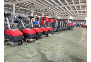 This batch of floor scrubbers is about to be sent to Mongolia