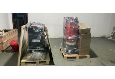 Shipment of Concrete Grinder and Industrial Vacuum Cleaner