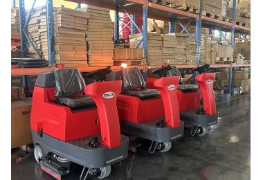 Three RONLON Ride-On Floor Scrubbers will be sent to Canada