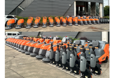 55 Walk-Behind Floor Scrubbers Ready for Shipment to Mongolia