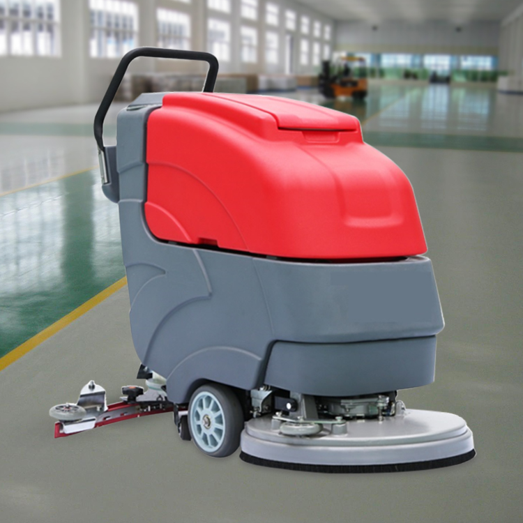walk-behind floor scrubber