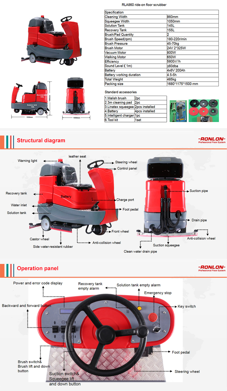 ride on floor cleaning machine