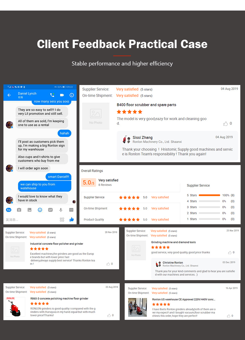 good feedback for Ronlon concrete grinder good feedback for Ronlon concrete grinder