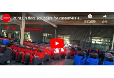RONLON floor scrubbers for customers are waiting for delivery