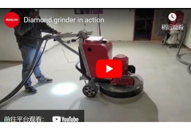 Diamond grinder in action
